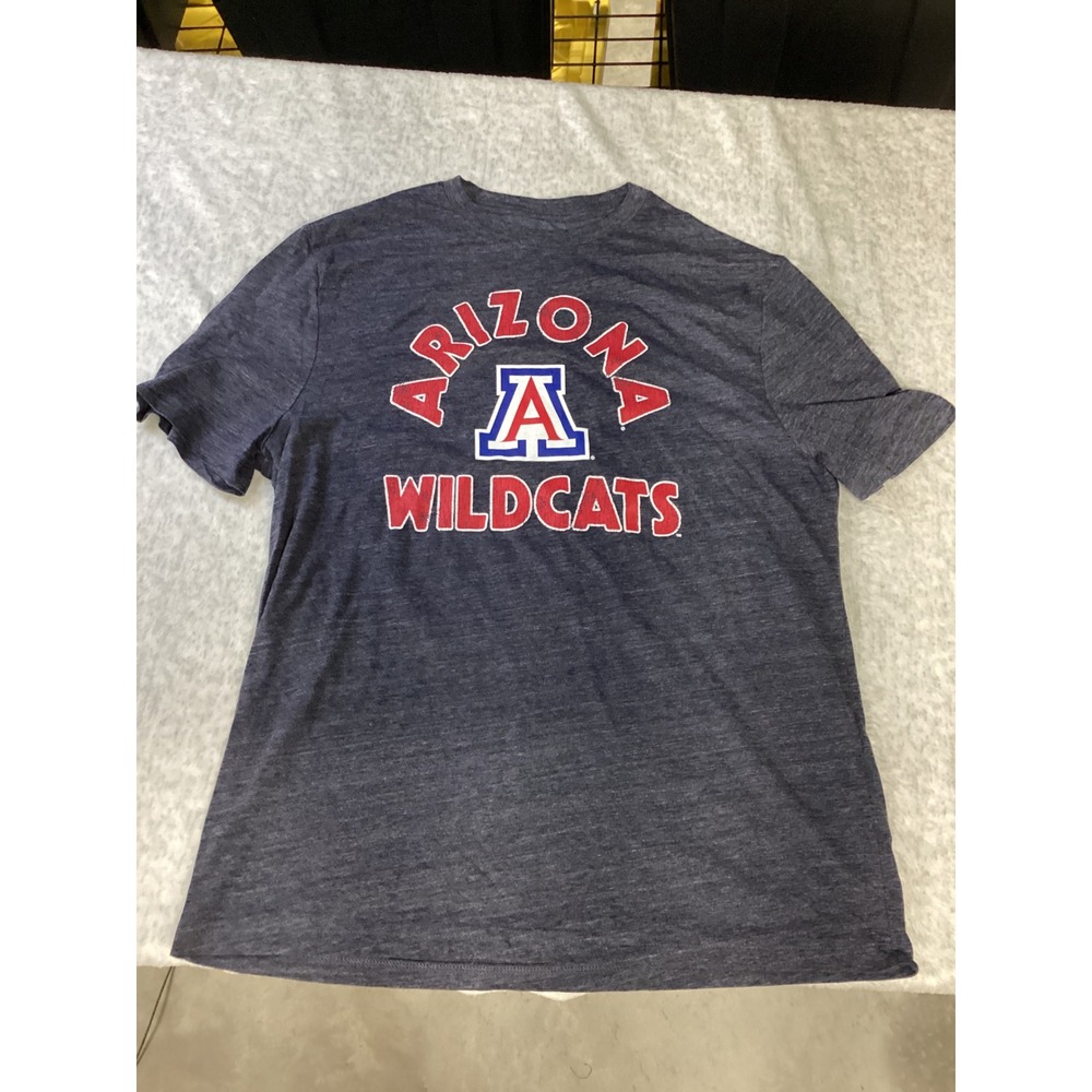 Captivating‎ Arizona Wildcats Mens XL T-Shirt Navy Blue Heathered Graphic Tee